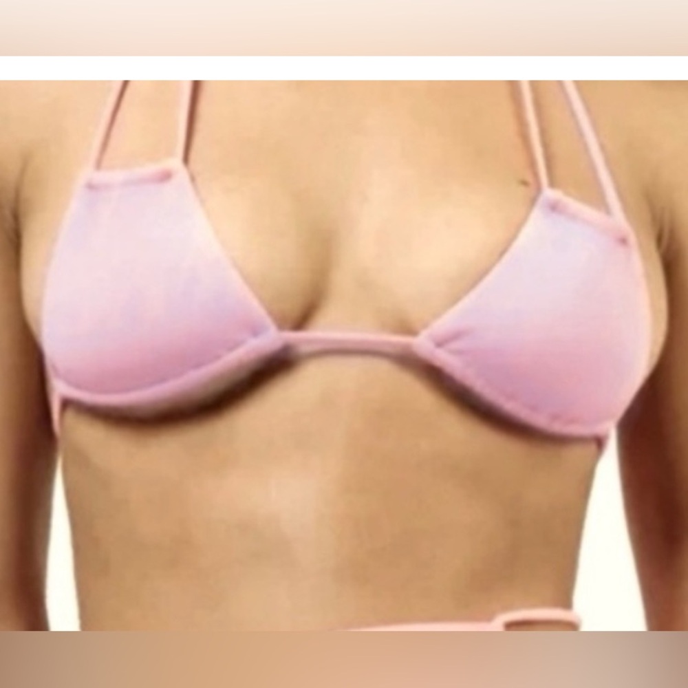 NWT Free People We Are Hah Lilac Haht Titsy Bikini Bathing Suit Top Small